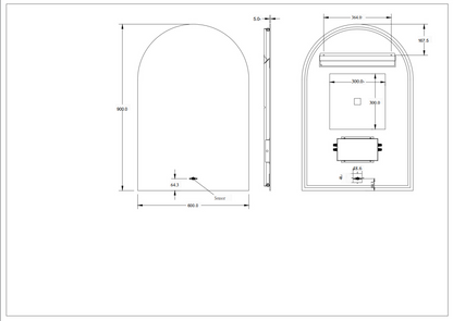 Arco LED Back Lit Pencil Edge LK-LPM6090BL