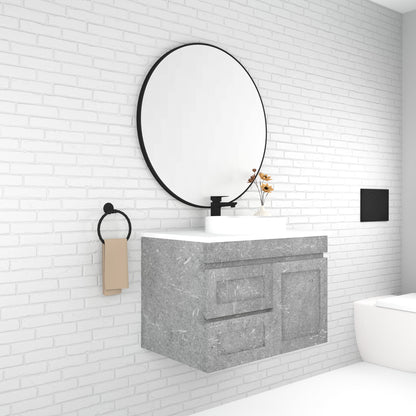 Boston 750mm Wall Hung Vanity with Ceramic Top