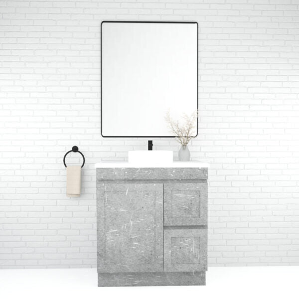 Boston 750mm Freestanding Vanity with Ceramic Top