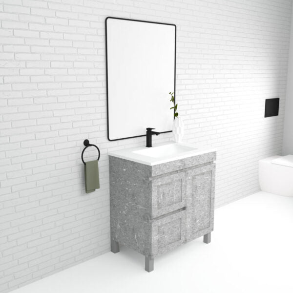 Boston 750mm Freestanding Vanity with Ceramic Top