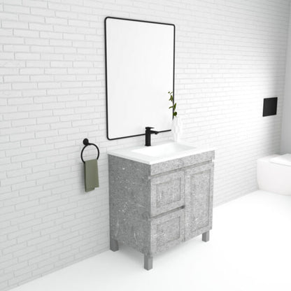 Boston 750mm Freestanding Vanity with Ceramic Top