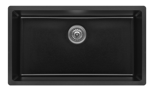 Fomos Sink 790 x 460mm - Single Bowl Black