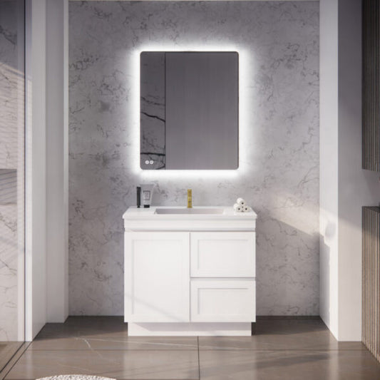 Miami Matte White Vanity – 900mm (CABINET ONLY)