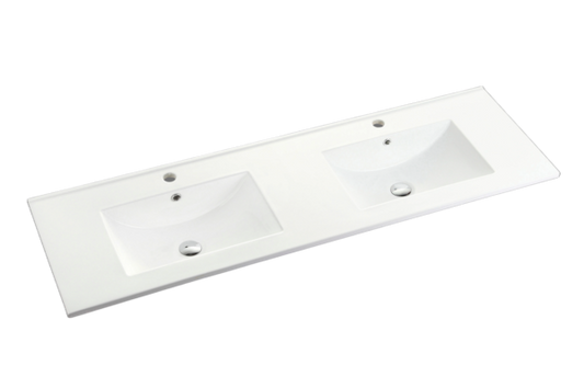 Ceramic top 1500x460mm Double Bowl