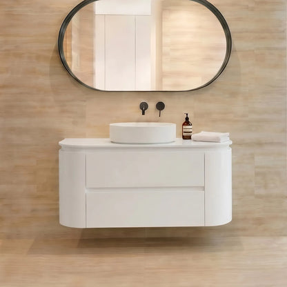 Devito Modern Wall Hung Vanity PVC Cabinet Matte white LK-MD900W-MW