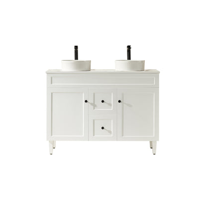 Harold Federation Free Standing Cabinet Matte White LK-FH124DL-MW