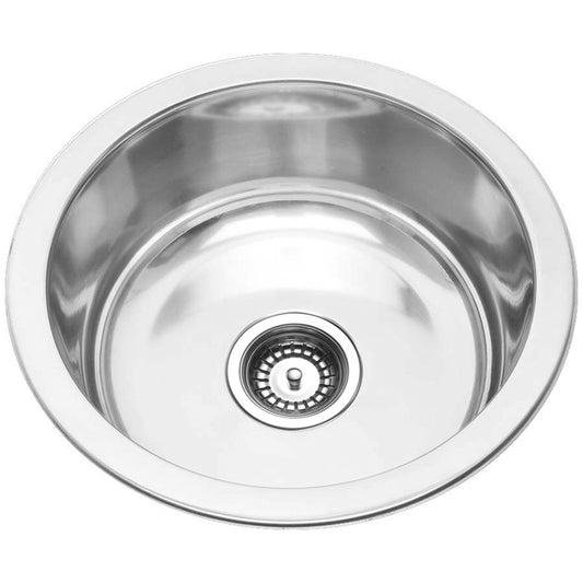 TRADITIONAL ROUND BOWL SINK WITH NO TAP HOLE