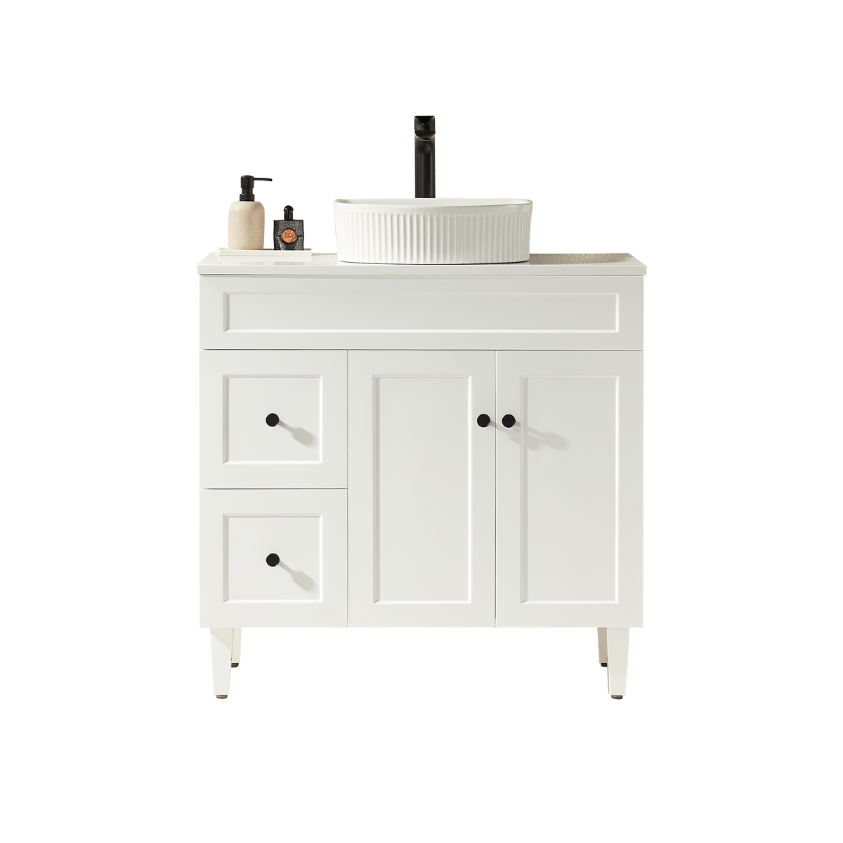 Harold Federation Free Standing Cabinet Matte White LK-FH94LL-MW
