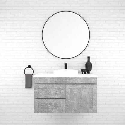 Boston 900mm Wall Hung Vanity with Ceramic Top