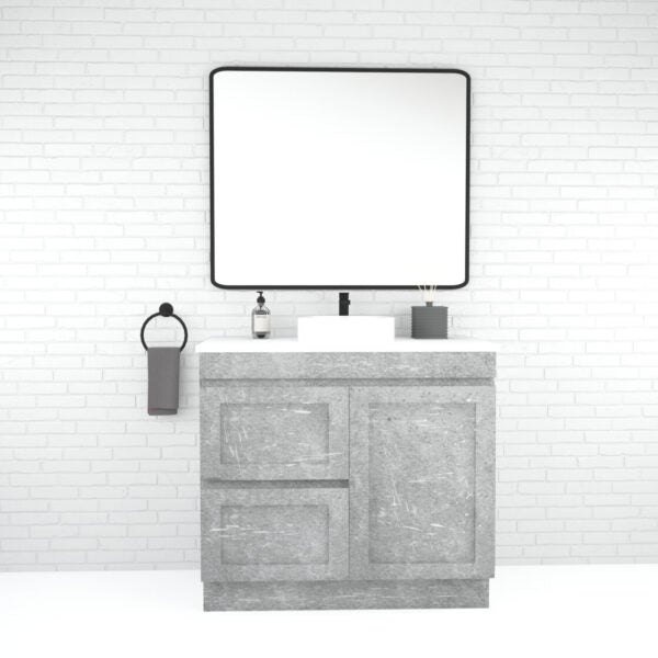 Boston 900mm Freestanding Vanity with Ceramic Top
