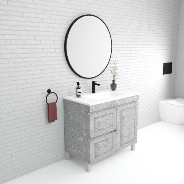 Boston 900mm Freestanding Vanity with Ceramic Top