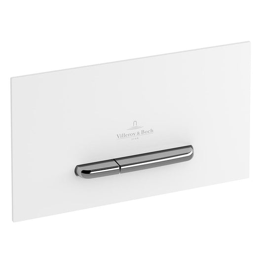 ViConnect E300 Flush Plate White | Chrome Button
