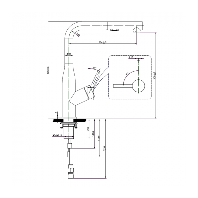 Modern Steel 2.0 Kitchen Mixer POS Matte Black