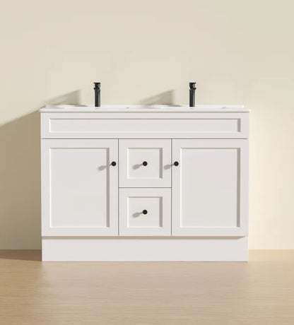 Harold Federation Free Standing Cabinet Matte White LK-FH124DL-MW
