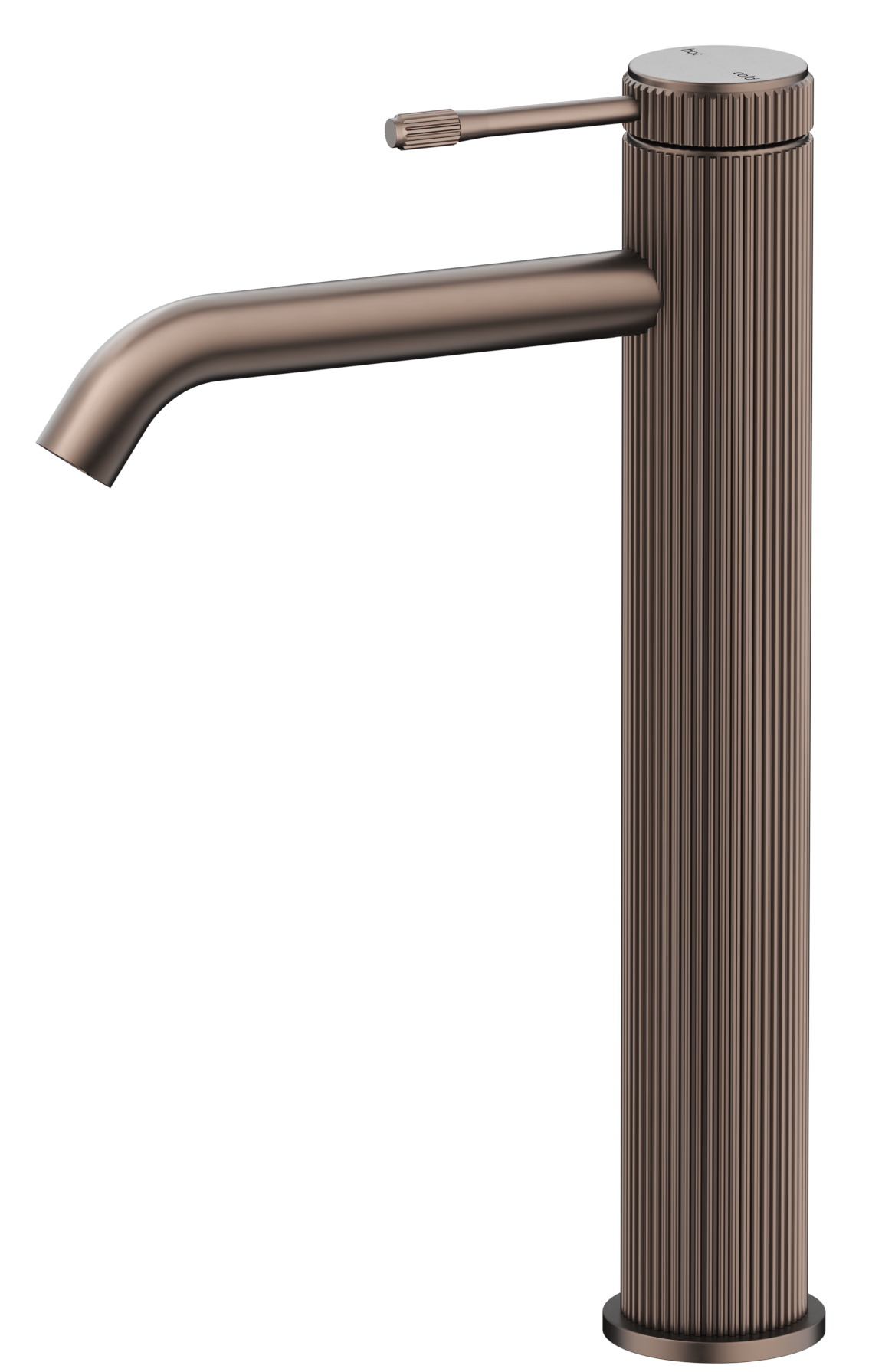 Mica Fluted Tall Basin Mixer Dusk Bronze