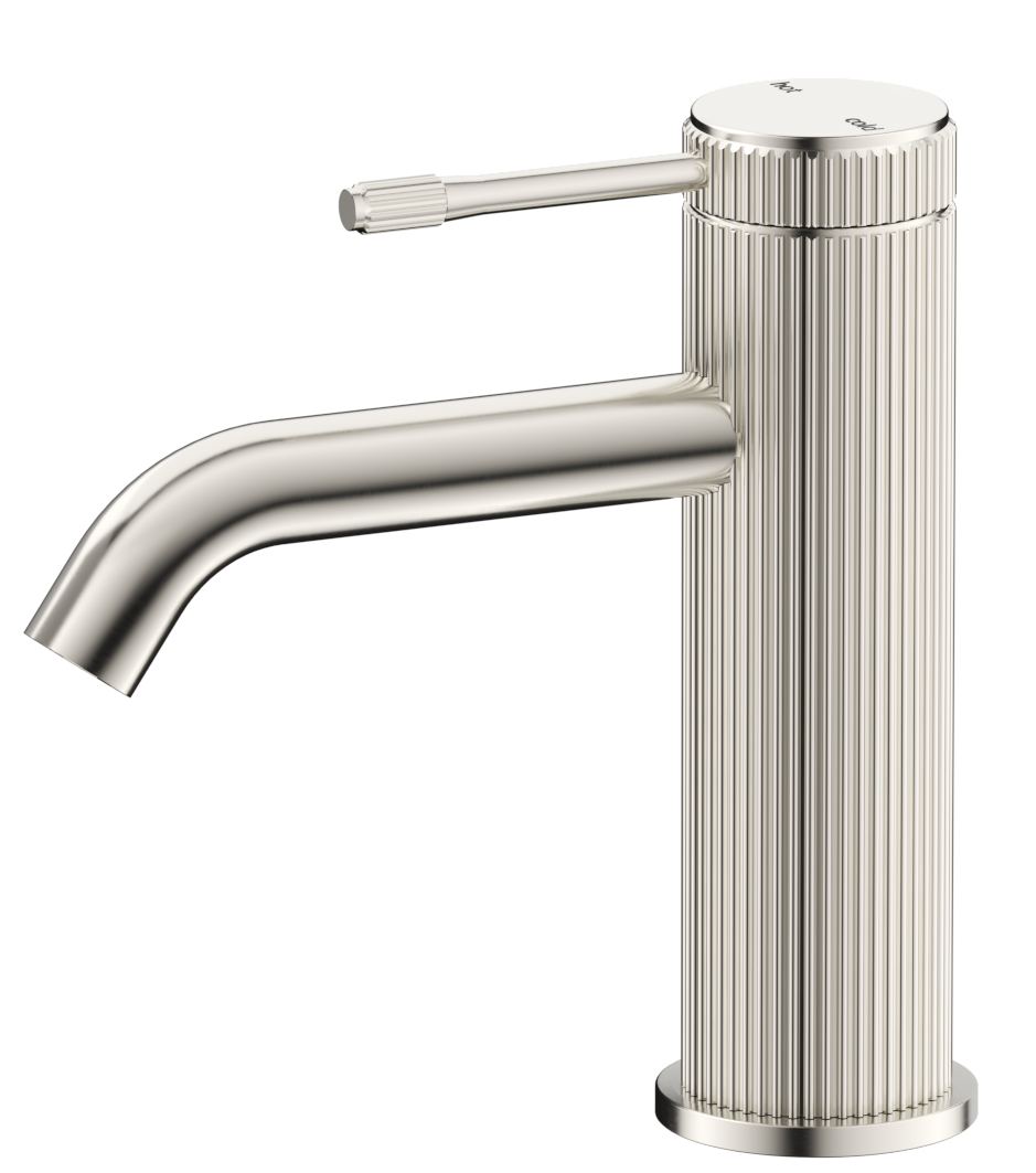 Mica Fluted Basin Mixer Brushed Nickel