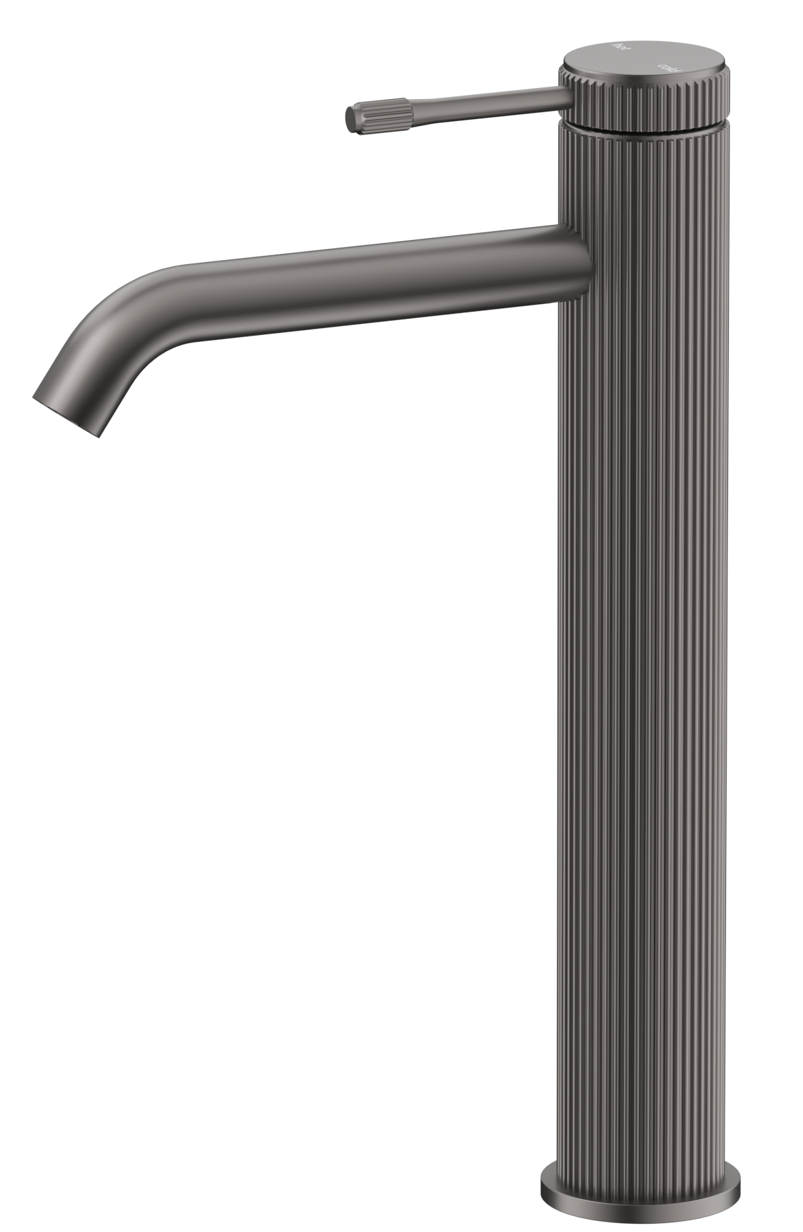 Mica Fluted Tall Basin Mixer Gunmetal