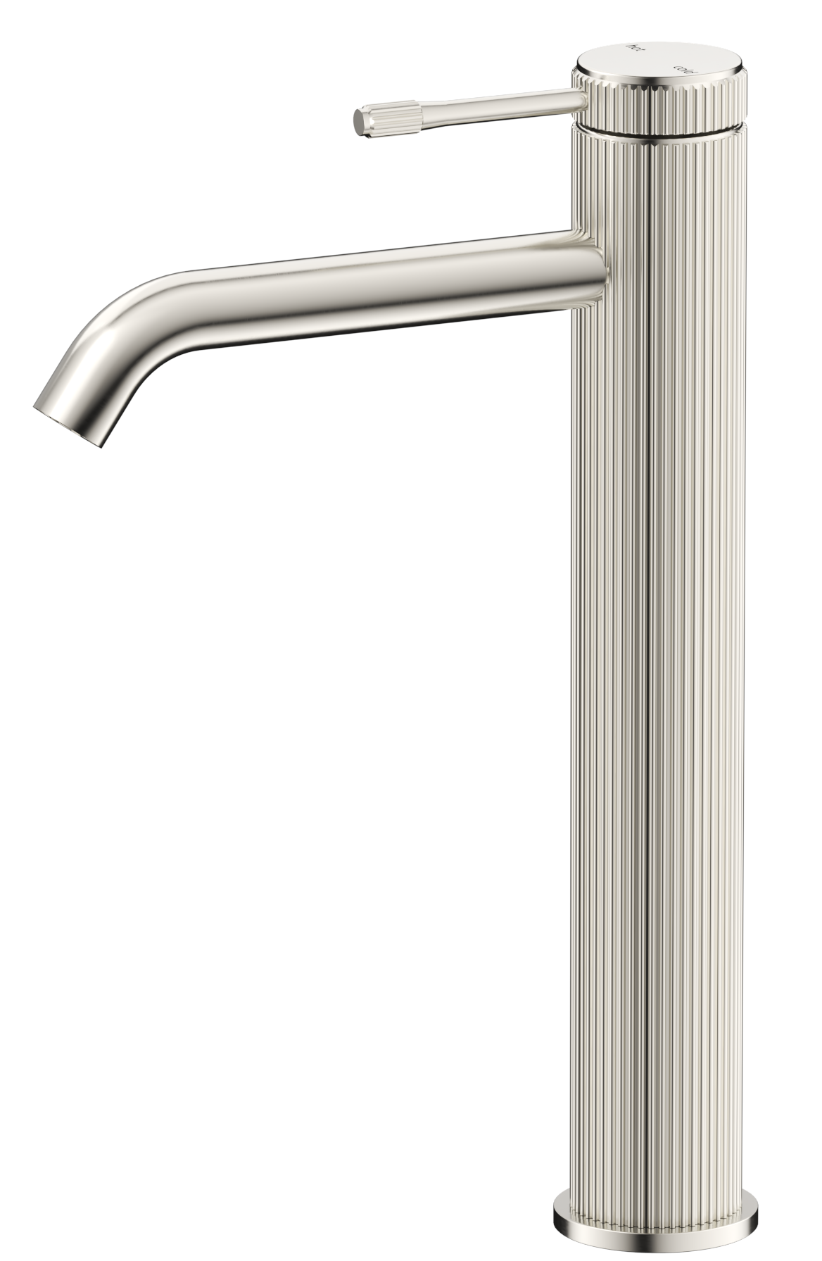 Mica Fluted Tall Basin Mixer Brushed Nickel