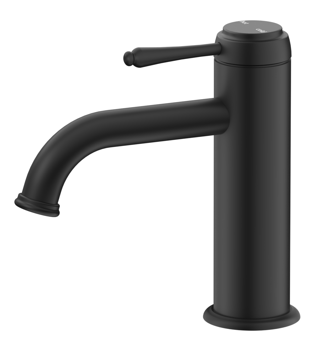 Mica Heritage Basin Mixer Black