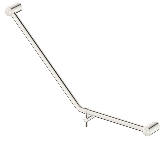 Mica Care Grab Rail - 45 Degree - 450x650mm Brushed Nickel