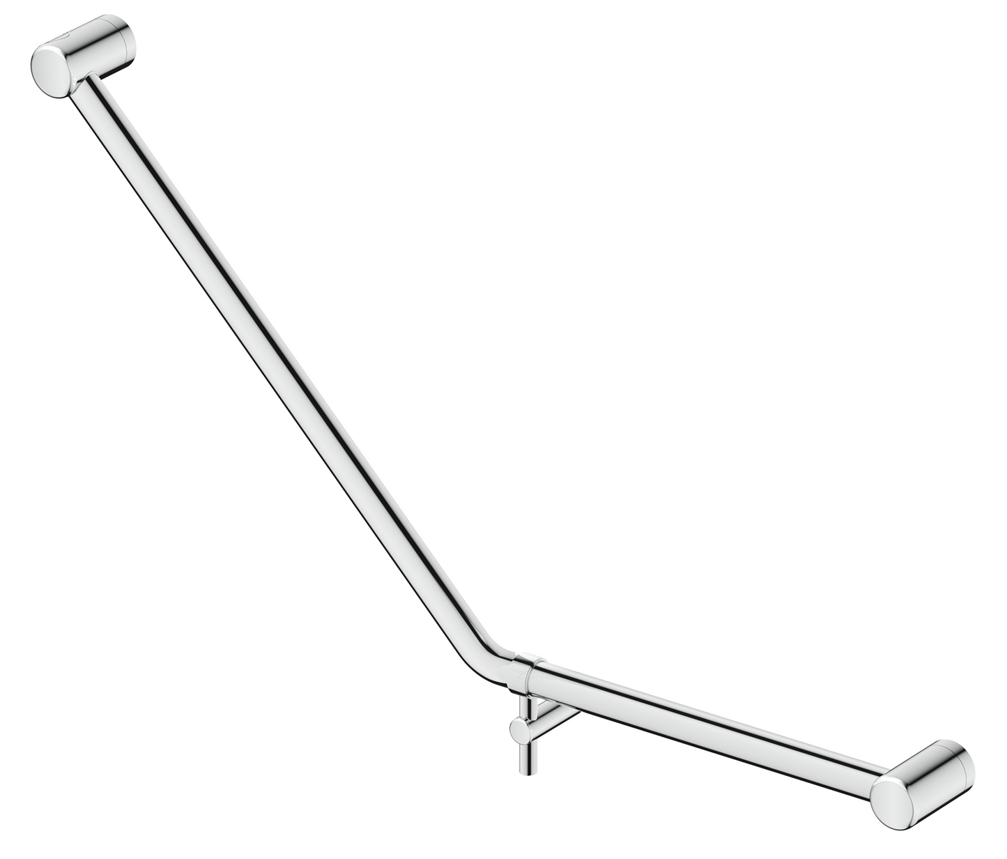 Mica Care Grab Rail - 45 Degree - 450x650mm Chrome