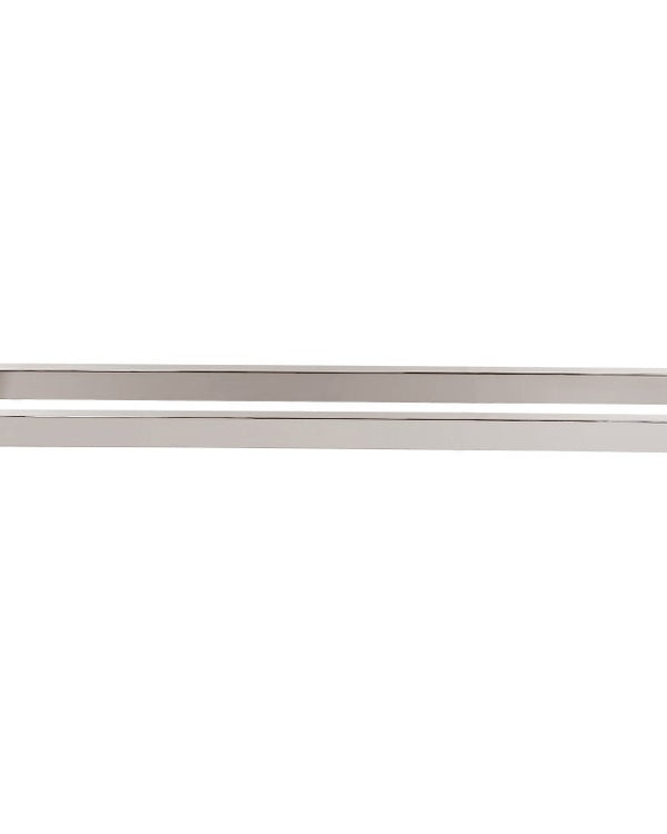 Cavallo Brushed Nickel Square Single Towel Rail 600mm