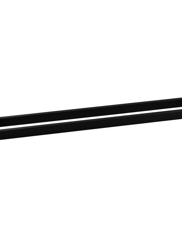 Cavallo Matte Black Square Single Towel Rail 800mm