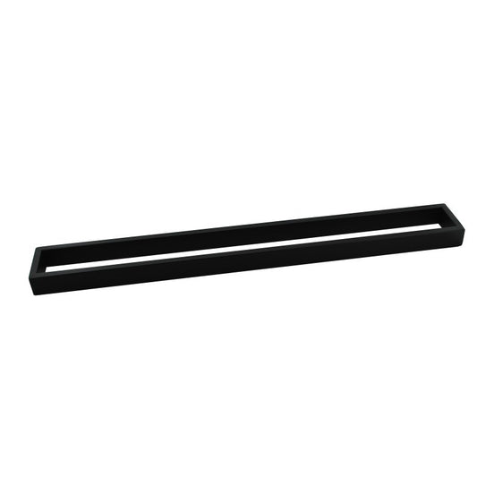 Cavallo Matte Black Square Single Towel Rail 800mm