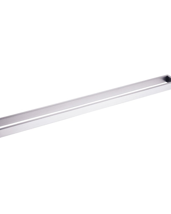 Cavallo Brushed Nickel Square Single Towel Rail 800mm