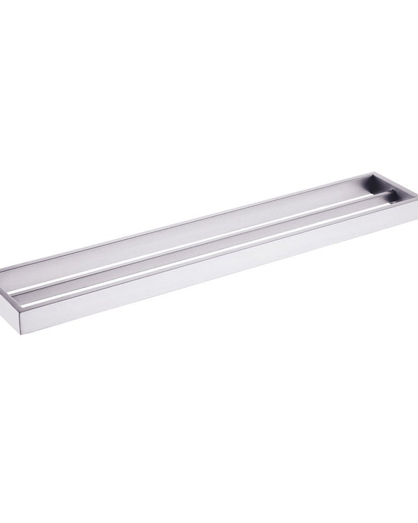 Cavallo Brushed Nickel Square Double Towel Rail 800mm