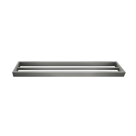 Cavallo Gun Metal Grey Square Double Towel Rail 600mm