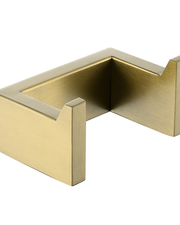 Cavallo Brushed Yellow Gold Square Robe Hook