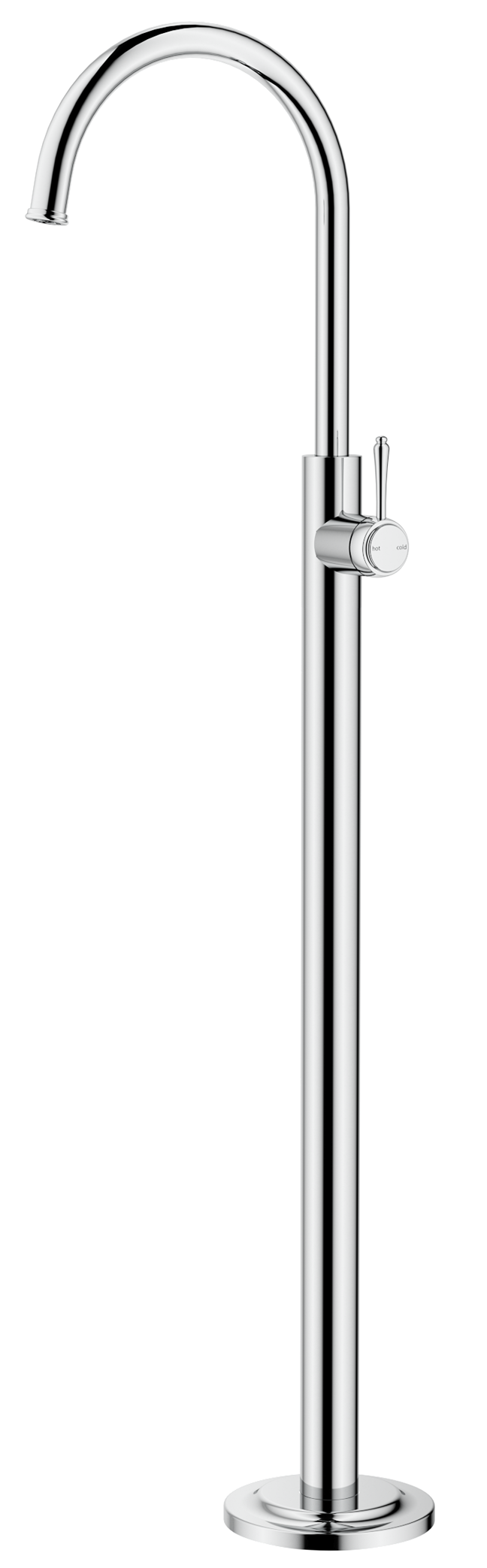 Mica Heritage Freestanding Bath Mixer Chrome