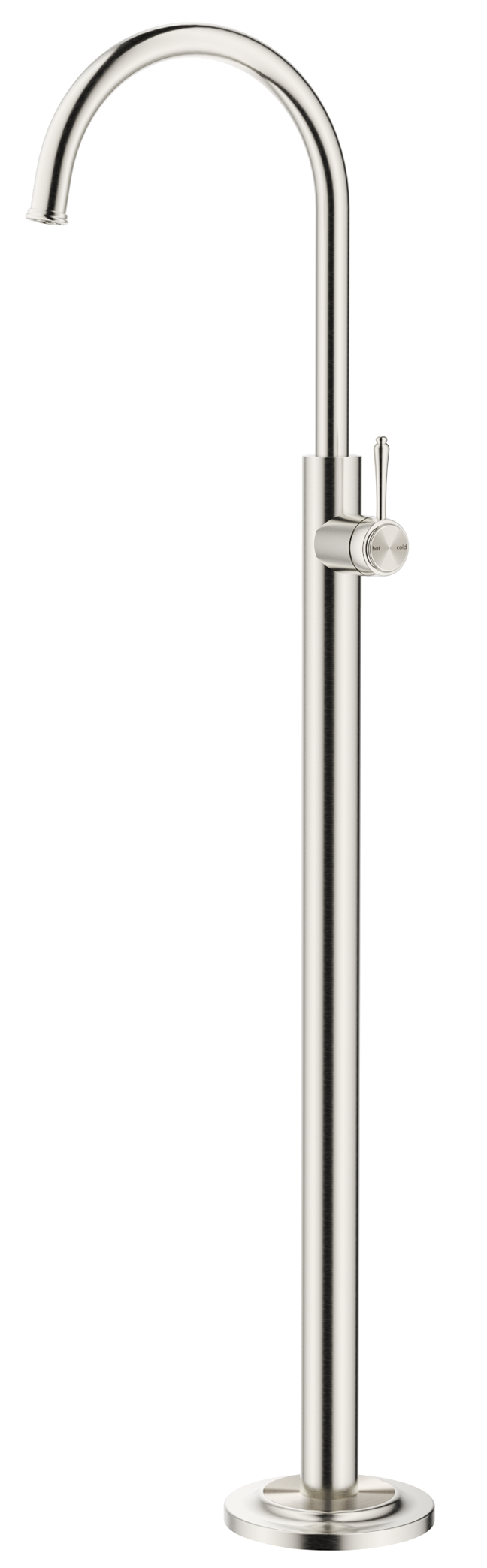 Mica Heritage Freestanding Bath Mixer Brushed Nickel