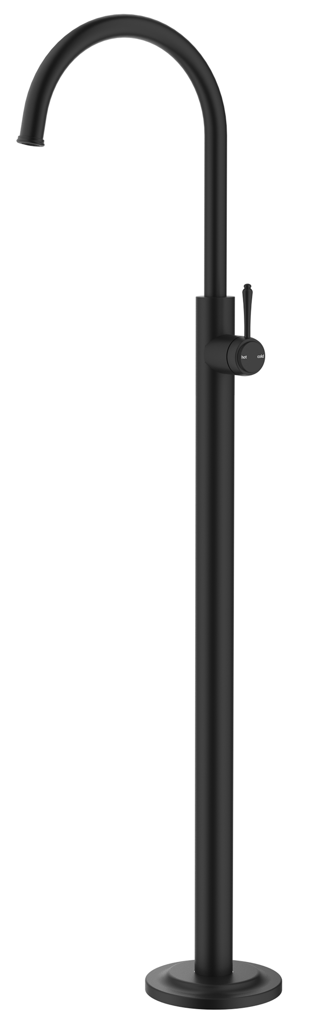 Mica Heritage Freestanding Bath Mixer Black