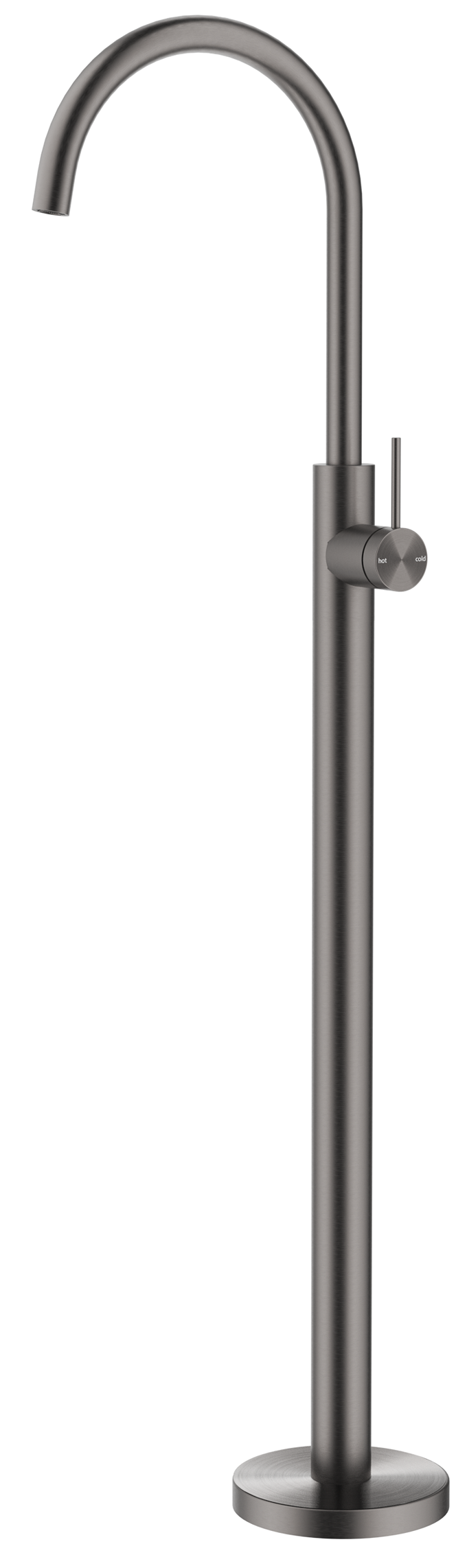 Mica Freestanding Bath Mixer Gunmetal