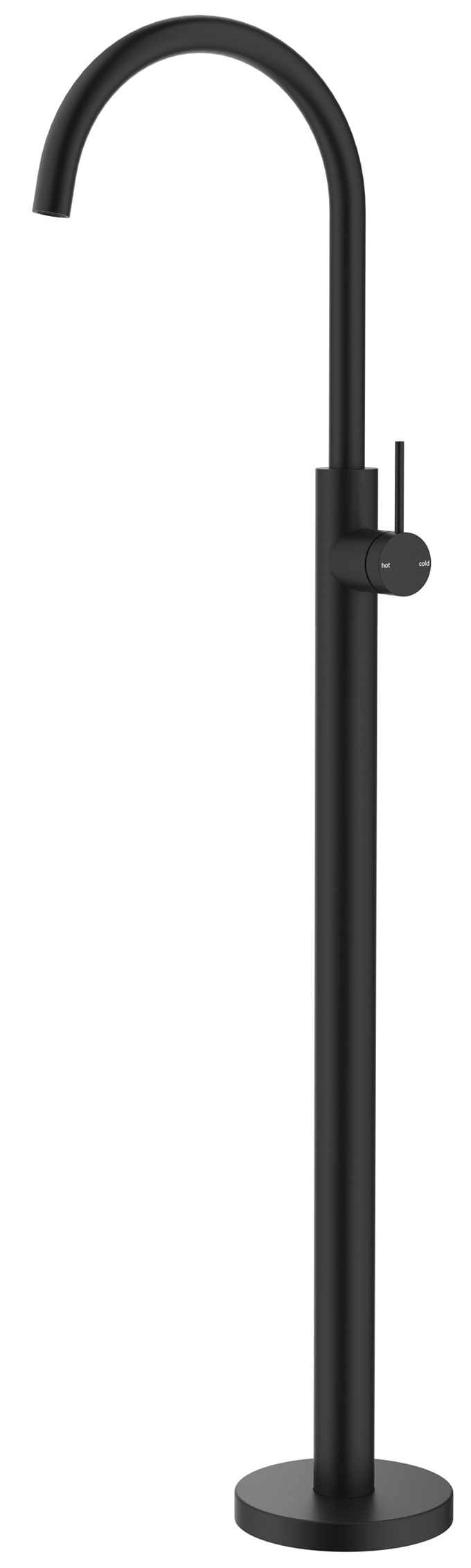 Mica Freestanding Bath Mixer Black
