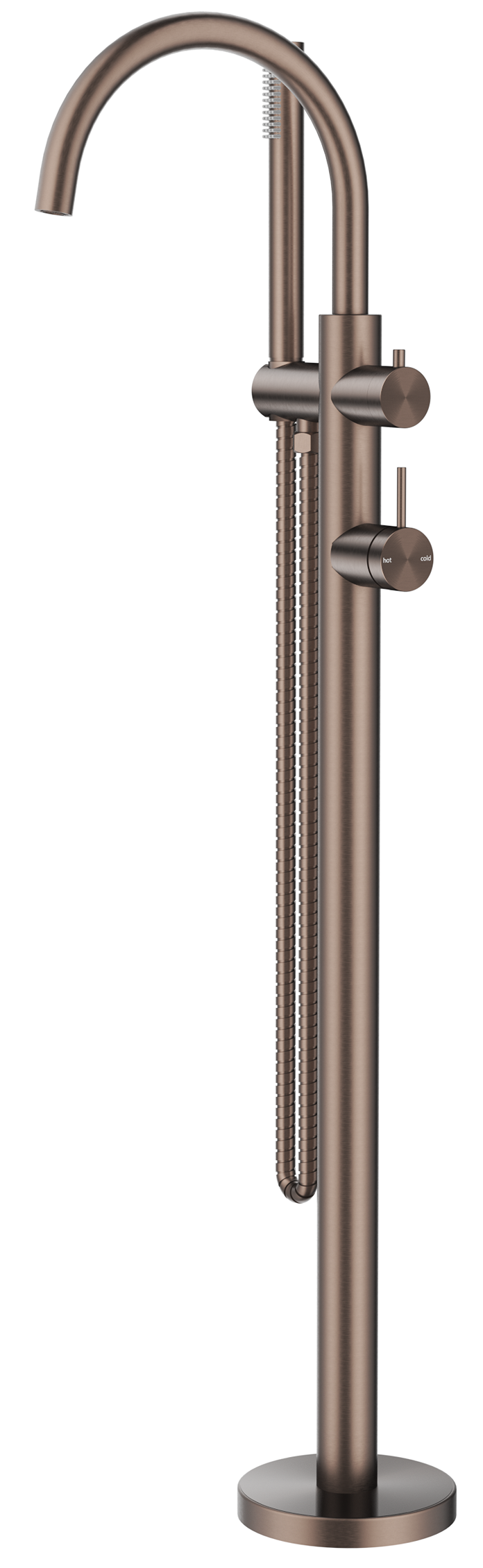 Mica Freestanding Bath Mixer with Hand Shower Dusk Bronze