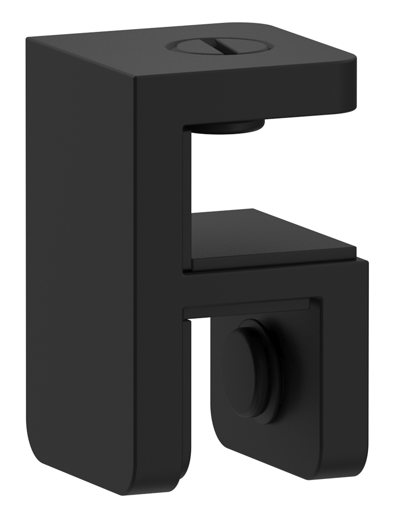 Shower Screen Top Plate Bracket Black