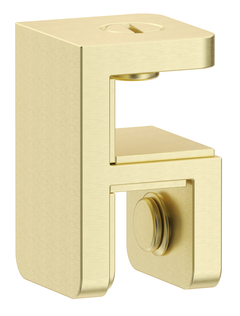 Shower Screen Top Plate Bracket French Gold