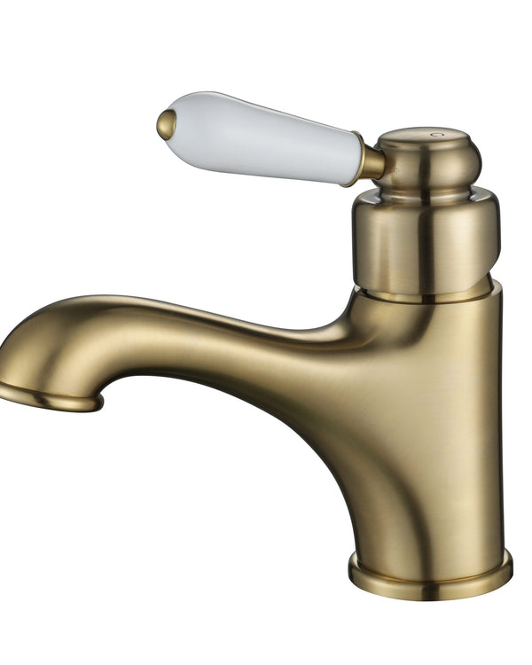 Bordeaux Basin Mixer - Brushed Bronze