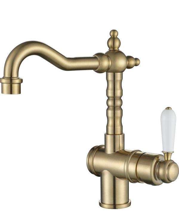 Bordeaux High Rise Basin Mixer - Brushed Bronze
