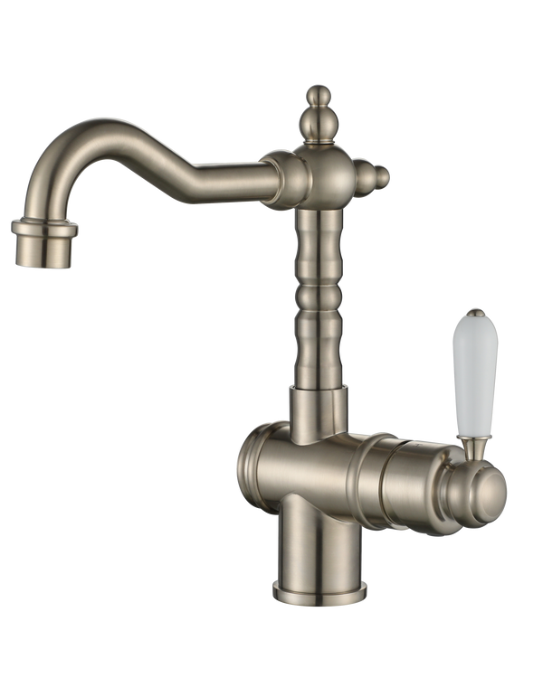 Bordeaux High Rise Basin Mixer - Brushed Nickel
