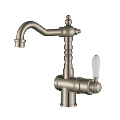 Bordeaux High Rise Basin Mixer - Brushed Nickel