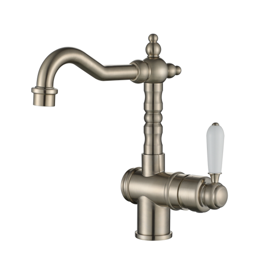 Bordeaux High Rise Basin Mixer - Brushed Nickel