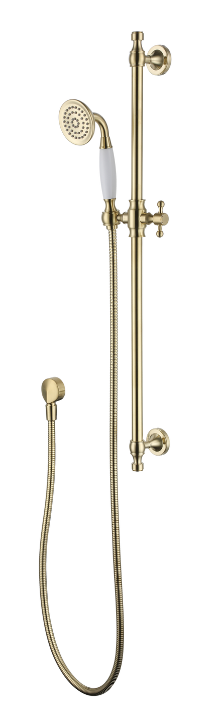 Bordeaux Shower On Rail Brass Microphone Handle - Brushed Bronze