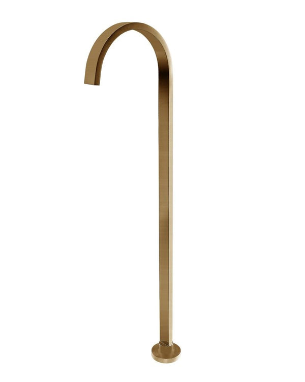 Cavallo Brushed Brass Free Standing Spout