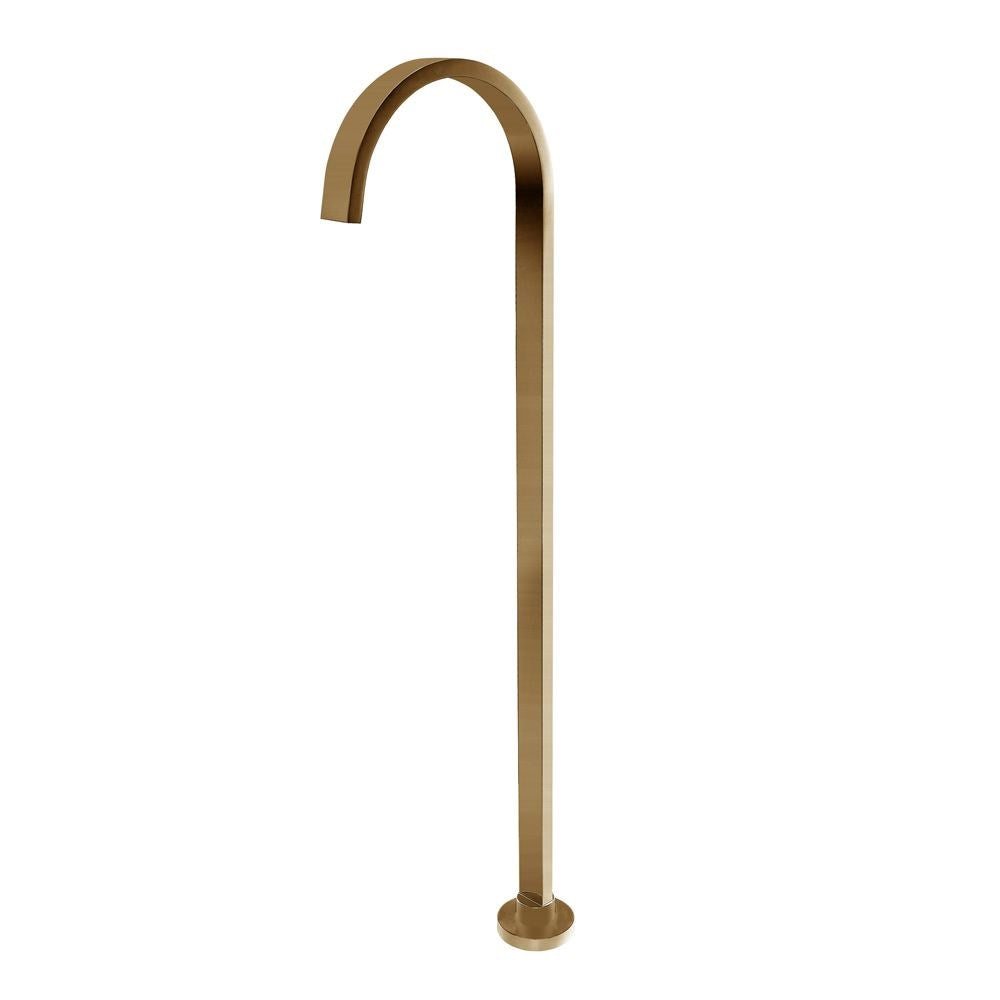 Cavallo Brushed Brass Free Standing Spout