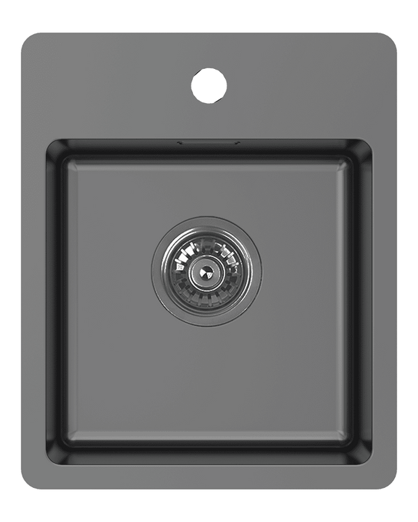 BAR SINK WITH TAP LEDGE - BLACK PEARL