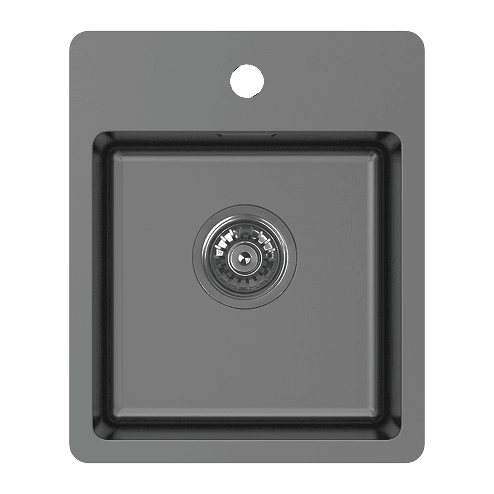 BAR SINK WITH TAP LEDGE - BLACK PEARL